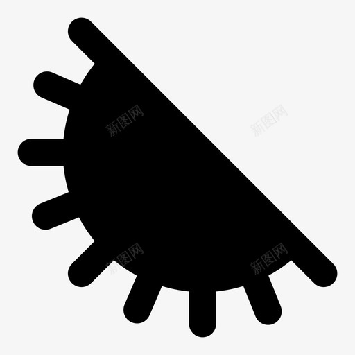 太阳上方白天图标svg_新图网 https://ixintu.com 上方 半小时 夏季 天气 天空 太阳 晴朗 炎热 白天
