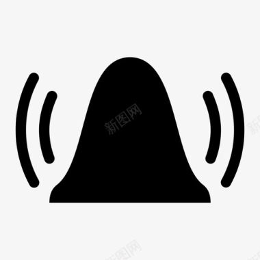 铃声响亮的大的图标图标