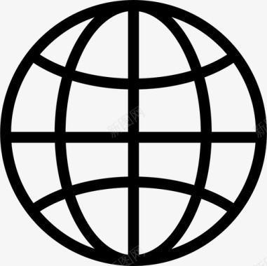 地球网格符号形状地球图标图标