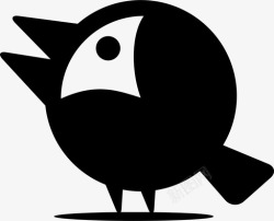 夜莺鸟鸟动物唧唧喳喳图标高清图片