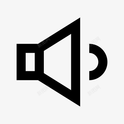 扬声器公告扩音器图标svg_新图网 https://ixintu.com 公共 公告 圣诞节和复活节材料线图标 声音 扩音器 扬声器 讲话 音量