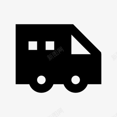 送货车车辆运输卡车图标图标