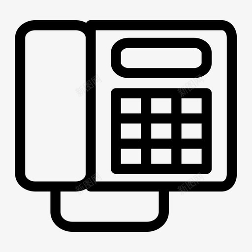 数字电话图标svg_新图网 https://ixintu.com 数字电话