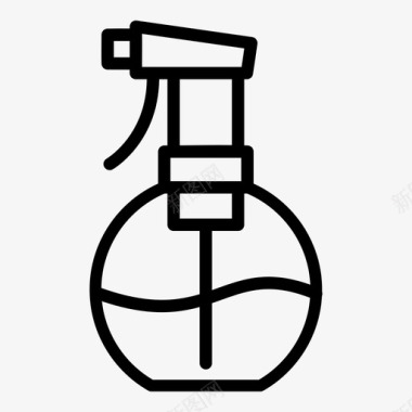 喷雾瓶喷雾器泵图标图标