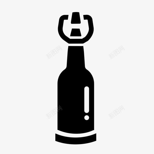 啤酒瓶迷你啤酒标签图标svg_新图网 https://ixintu.com 啤酒瓶 开瓶器 扭盖 标签 玻璃杯 迷你啤酒 酒精 饮料 饮料和饮料铭文