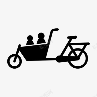 载货自行车踏板家庭自行车图标图标