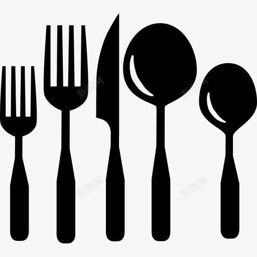 餐具工具和用具厨房图标svg_新图网 https://ixintu.com 厨房 工具和用具 餐具