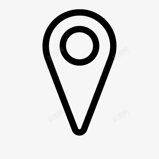 地图销地点标记图标svg_新图网 https://ixintu.com 位置 地图销 地点 地理位置 指示 标记 点