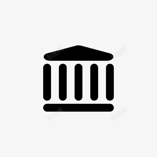 银行机构金融资金图标svg_新图网 https://ixintu.com 机构金融资金 银行