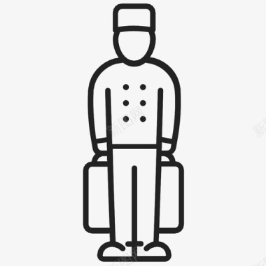 行李员行李旅馆图标图标