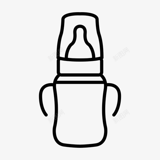 婴儿奶瓶容器饮料图标svg_新图网 https://ixintu.com 喂食器 奶嘴 婴儿奶瓶 容器 幼儿 牛奶 配方奶粉 食品 饮料