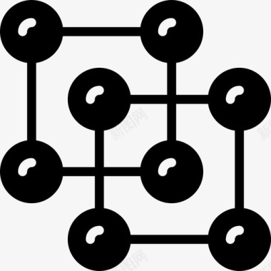 分子科学研究图标图标