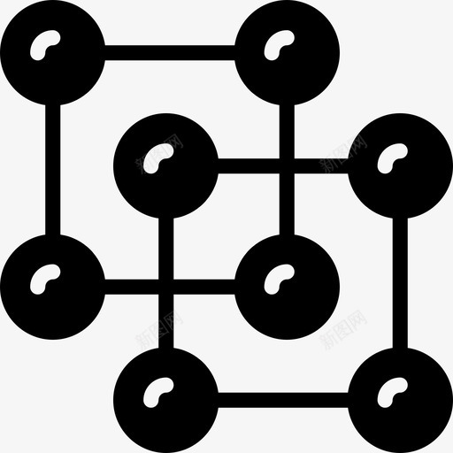 分子科学研究图标svg_新图网 https://ixintu.com 几何学 分子 化学 原子 实验室 晶体 晶格 知识 研究 科学 粉碎图标科学固体