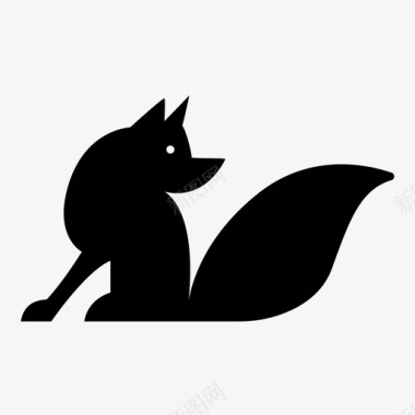 狐狸动物绘画图标图标