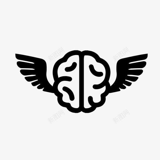 有翼的大脑吃草互联网图标svg_新图网 https://ixintu.com 互联网 伤口 吃草 想象 振动 有翼的大脑 裂缝