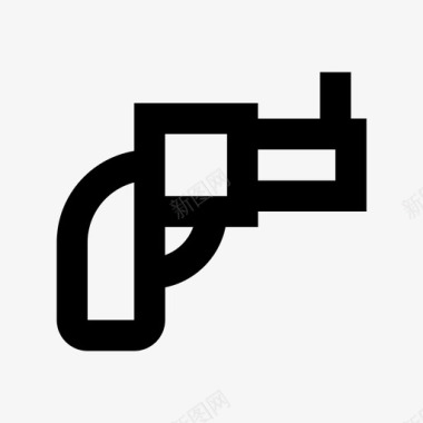 安全线和犯罪线图标图标