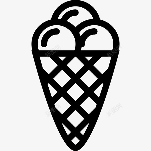 冰淇淋筒打蛋奶油图标svg_新图网 https://ixintu.com 冰淇淋 冰淇淋筒 奶油 悸动 打蛋 爆发 震颤 食品饮料概要2 食物