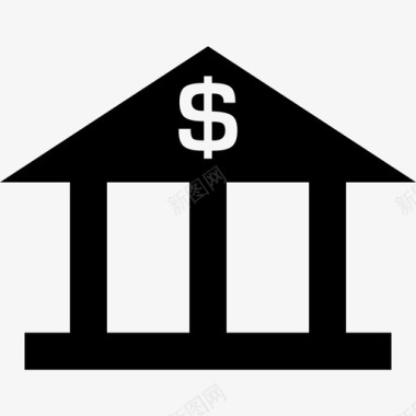 银行有美元符号符号钱包1图标图标