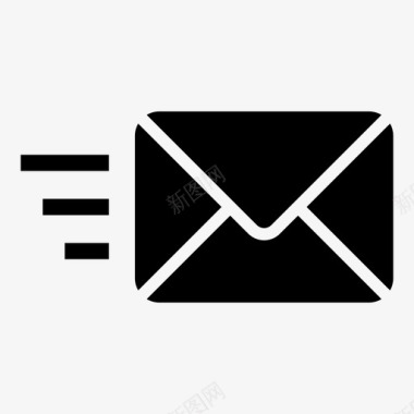 电子邮件流发送图标图标