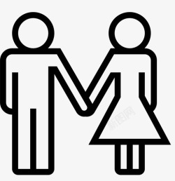 手机和人夫妻殴打牵手图标高清图片