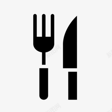 刀叉工具餐具图标图标