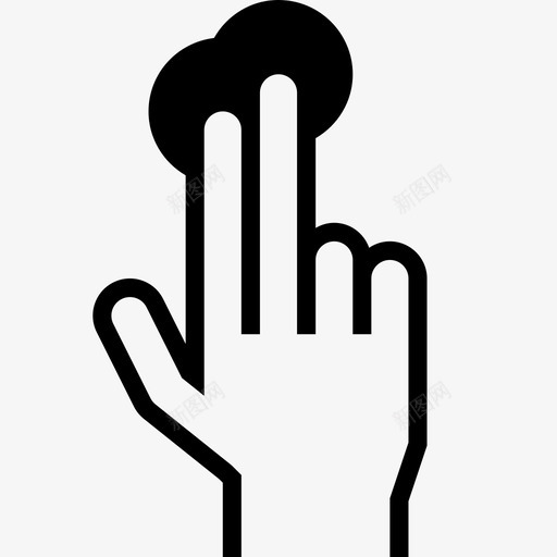 两个手指按住选择否图标svg_新图网 https://ixintu.com 两个手指按住 否 已售出 手势 手指 粗体 选择 金色