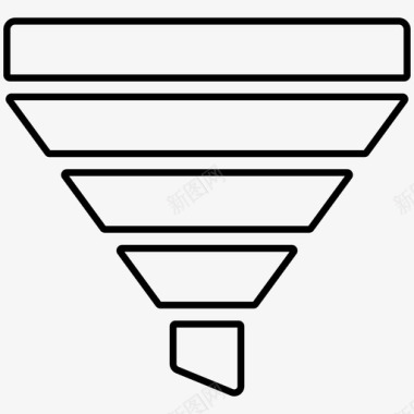销售漏斗支出计划分类图标图标
