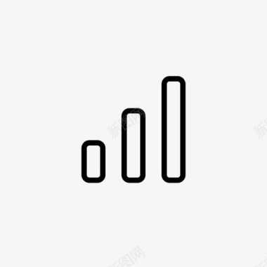 信号酒吧互联网图标图标