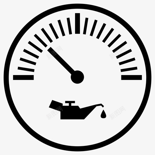 机油表机油刻度盘电机图标svg_新图网 https://ixintu.com 压力 发动机 显示器 机油刻度盘 机油表 汽车仪表 润滑油 电机