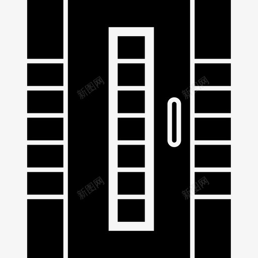 门的建筑物房屋图标svg_新图网 https://ixintu.com 建筑物 房屋 门的设计