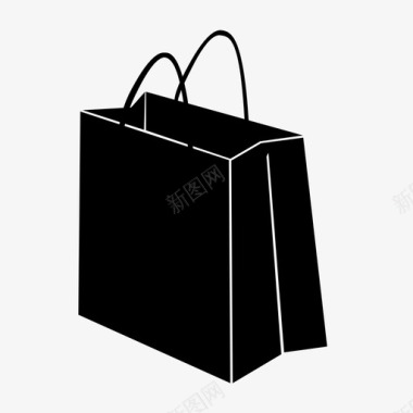 采购袋购物袋消费者图标图标