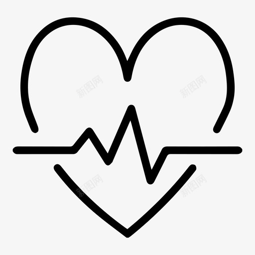 心跳信号病人图标svg_新图网 https://ixintu.com 人 信号 心率 心电图 心跳 治疗 病人 聚类 脉搏