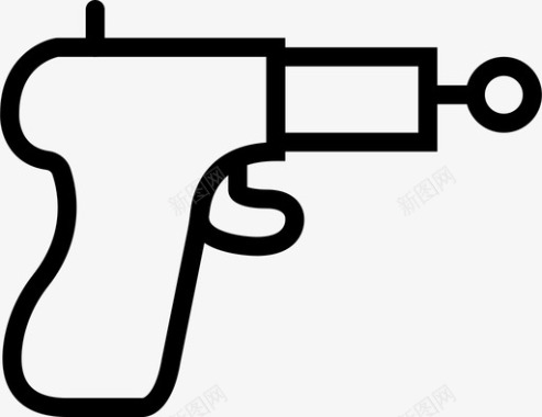 枪震颤玩具枪图标图标