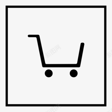 购物车网上付款无需购买空购物车图标图标