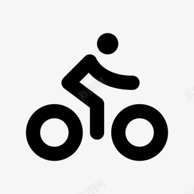 自行车手赛车手人图标图标