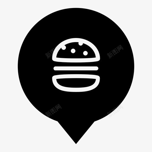 汉堡包不套餐图标svg_新图网 https://ixintu.com wsd地图标记 不 保留 套餐 已售 快餐 标记 汉堡包 粗体 黄金