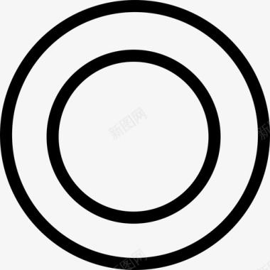 从顶视图工具和用具厨房的盘子圆圈图标图标
