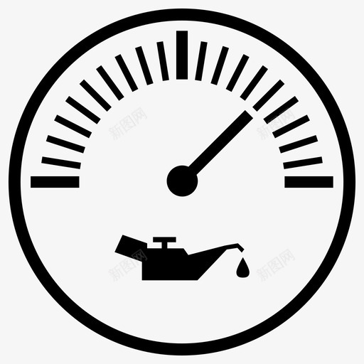 油表表测量图标svg_新图网 https://ixintu.com 信息 指示器 汽车仪表 汽车零件 油表 测量 表