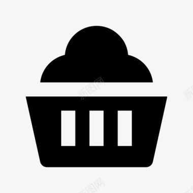 纸杯蛋糕厨具材质图标图标