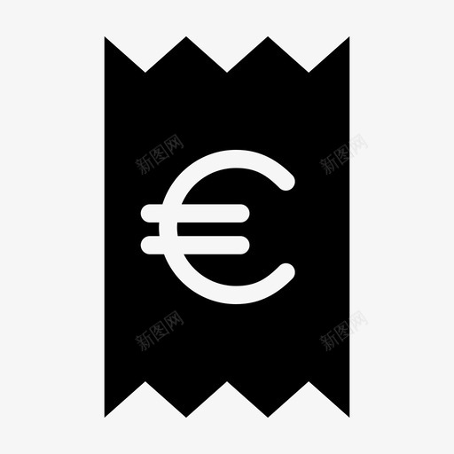 欧元收据成绩单付款图标svg_新图网 https://ixintu.com 付款 债务 凭证 分析 商业字形 成绩单 欧元收据 票据 订购 货币