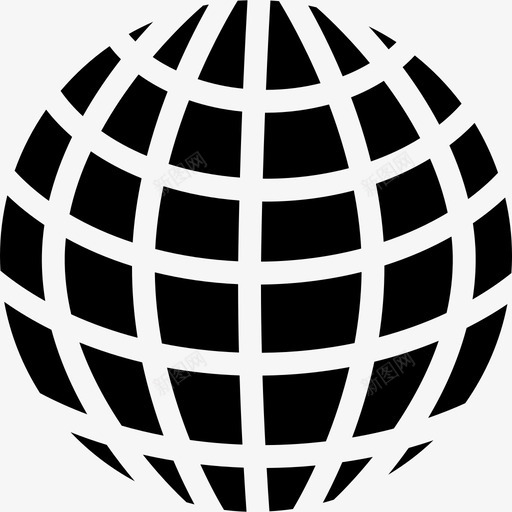 地球网格符号形状地球图标svg_新图网 https://ixintu.com 地球图标 地球网格符号 形状