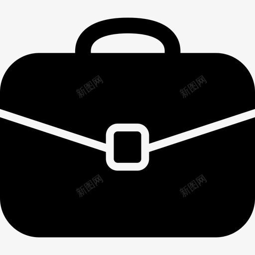 黑色圆形手提箱工具工具和用具贸易图标svg_新图网 https://ixintu.com 工具和用具 贸易 黑色圆形手提箱工具
