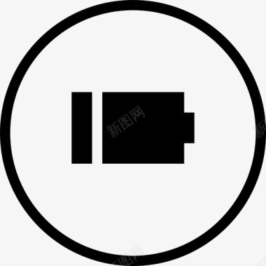 电池用户需要圆形固体图标图标