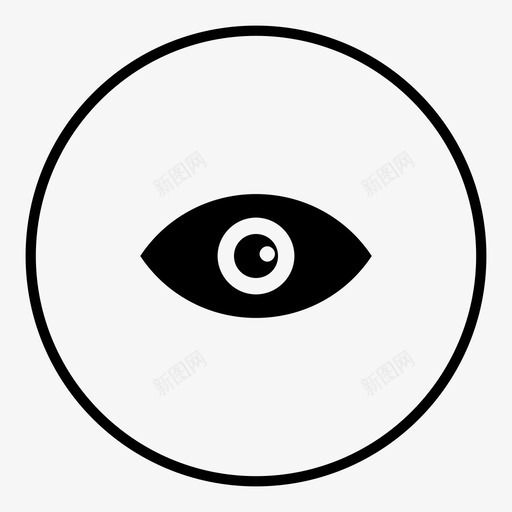 眼睛视图流图标svg_新图网 https://ixintu.com 吃草 智能手机 流 爆发 看 看到 眼睛 眼睛视图视觉 视图 视觉 跳动