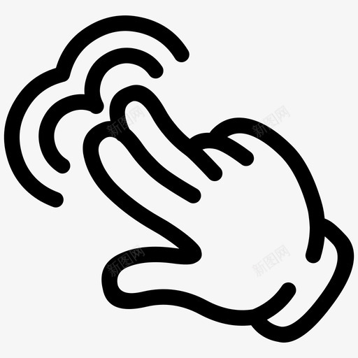 两个手指双击两个手指任务图标svg_新图网 https://ixintu.com 两个手指 两个手指双击 任务 双击 命令 工作 手 手套 操作 鼠标