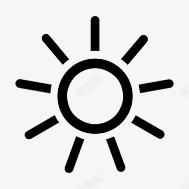太阳阳光星星图标图标