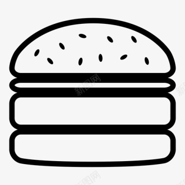 汉堡包餐厅快餐图标图标