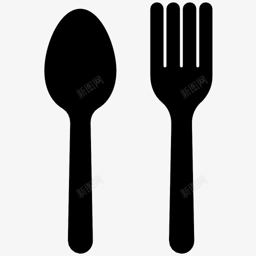 匙叉像刀推食物图标svg_新图网 https://ixintu.com 像刀 匙叉 匙和叉 厨房用具 地方设置 带食物 推食物 烹饪 餐具 餐厅 餐饮