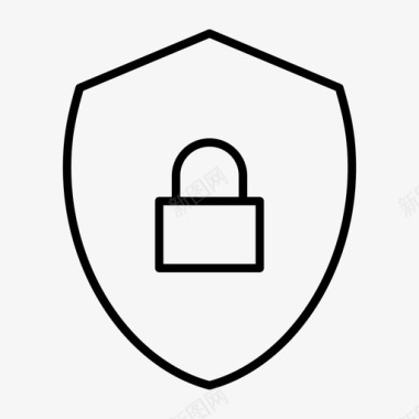 锁安全安全标志安全图标图标