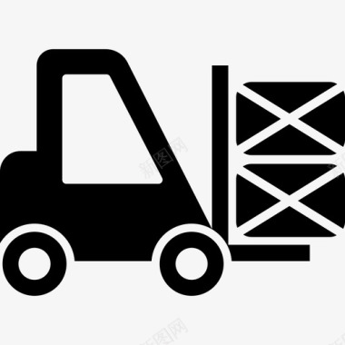 卡车包装运输物流配送图标图标